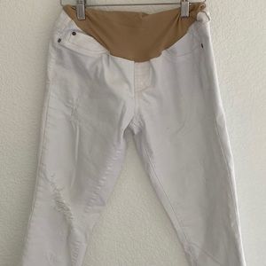 Pea in the pod white jeans